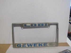 Vintage California Dealership License Plate Frame Metal Embossed - Picture 1 of 1