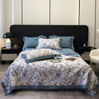 Bedding Quilt Set Bedspread Coverlet Bedsheet King Queen Size Bed Tencel Silk
