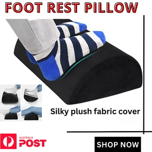 1x Memory Foam Foot Rest Cushion Non-Slip Foot Stool Under Desk for Office Home - Picture 1 of 14
