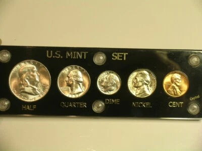 1957-D Brilliant Uncirculated Coin Year Set  - Capital Holder   Denver Mint - Image 1 of 4
