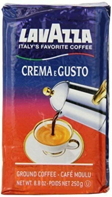 Lavazza Crema e Gusto Ground Coffee 8.8oz (20 Pack)