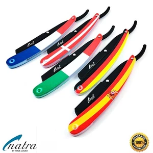 Straight Razor + 100 DERBY PREMIUM Razor Blades Shaver Shave Razor NATRA - Picture 1 of 26
