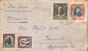 ad6175 - CHILE - Postal History - OVERPRINTED STAMPS on Cover to GERMANY 1932 - Picture 1 of 1