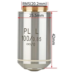 KOPPACE 100X Infinity Achromatic Metallographic Objective, 20.2mm IF - Picture 1 of 8