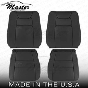 For 2007 -2014 Honda Ridgeline Front Black Leather Replacement Perf. Seat Covers - Picture 1 of 33