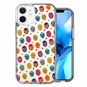 For Apple iPhone 12 Mini Lucha Libre Masks Double Layer Phone Case - Picture 1 of 1