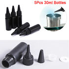 5Pc 30Ml Empty Resin Glue Dropper Bottles Liquid Refillable Storage Contaiyu-Wf
