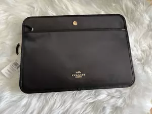 Custodia per laptop Coach nera nuova - Foto 1 di 6