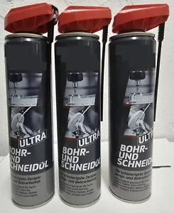 3x Bohr- und Schneidöl (3x400ml) Bohröl Kühlmittel für Zerspanungsarbeiten - Bild 1 von 3