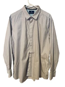 ryan seacrest dress shirt Xxl White Windy Dots Very Good Condition - Picture 1 of 11