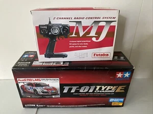 Tamiya 58504 R/C Car 4WD TT-01 TYPE E CHASSIS / Audi R8 LMS 24h Nurburgring - Picture 1 of 22