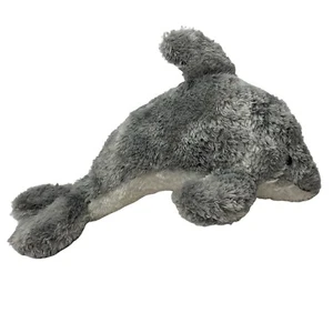 Peluche Aurora Dolphin diciembre 2015 océano mar gris vientre blanco 10" - Imagen 1 de 8