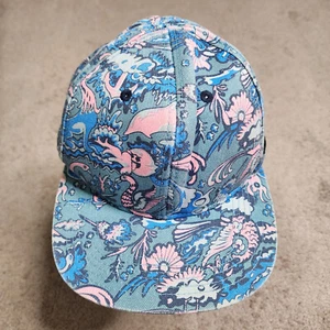 PINK DOLPHIN Floral Rare HTF Snapback Hat / Adjustable - Picture 1 of 10