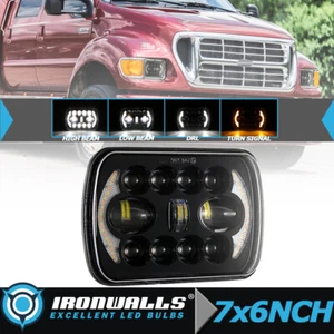 Faro LED 7x6" 5x7" alto/bajo para camioneta Ford Super Duty F550 F600 F650 F700 F750 - Imagen 1 de 12