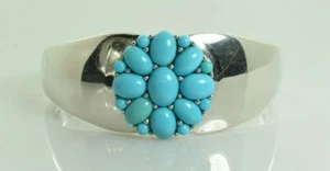 Türkis Kick Armband Manschette in Sterlingsilber - Bild 1 von 5