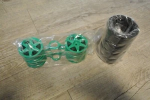 Tamiya RC Kompletträder 1/10 26mm vom Mercedes 190E Zakspeed Grün 4Stück neu - Bild 1 von 4