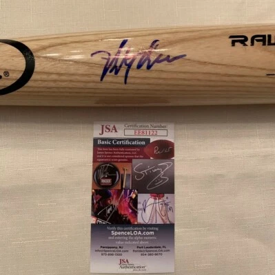 Mickey Moniak Autographed Signed Rawlings Bat Philadelphia Phillies JSA COA - Image 1 of 3