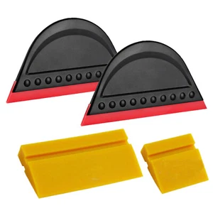 Rubber Turbo Squeegee & Semi Round Card Squeegee Vinyl Car Window Tint Film Tool - Picture 1 of 8