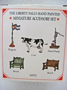 LIBERTY FALLS HAND PAINTED MINIATURE ACCESSORY SET SOLID PEWTER COLLECTION AH52 - Picture 1 of 5