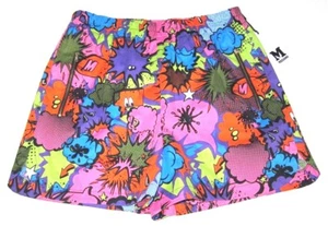 NWT M Missoni Printed Comic Cartoon Shorts w/ Zipper Pockets sz 40 / US 4 - Picture 1 of 4