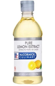 Culinary Pure Lemon Extract, 16 fl oz - One 16 Fluid Ounce Bottle of Lemon Flavo - Picture 1 of 7