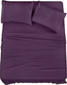Soft Brushed Microfiber 4 Piece Bed Sheet Set with Pillow Cases Utopia Bedding - Picture 1 of 138
