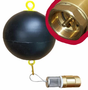 Nr. 356 / Schwimmer mit 1 1/4" Rückschlagventil für Saugschlauch - Bild 1 von 5