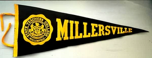 Early 1950's Millersville State Teachers College Felt Pennant Flag - Picture 1 of 8