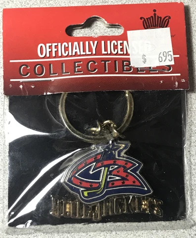 NHL Columbus Blue Jackets Hockey Keychain Key Ring Logo  FREE SHIPPING! Cover