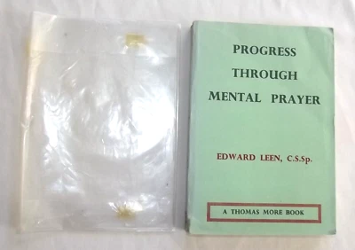 Progress Through Mental Prayer Leen Thomas More Books 1961 Imprimatur w/Wrap - Image 1 of 4