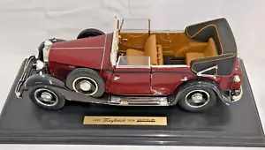 1932 Maybach DS8 Zeppelin Black w/ Red Trim Anson Prestige Edition 1/18 DieCast - Picture 1 of 11