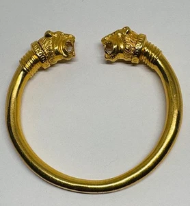 Vintage Metropolitan Museum of Art MMA goldfarben Löwe Armreif Armband signiert 80er - Bild 1 von 10
