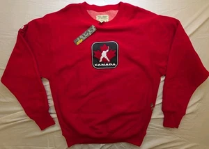 NWT Steve & Barry's Canadian Hockey Crewneck Sweater - XL - Heavy - Red - Canada - Picture 1 of 12