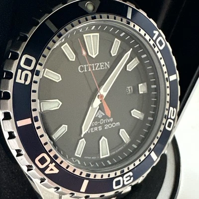 Reloj Citizen Eco-Drive Promaster Diver para hombre con pantalla de fecha 45 mm BN0191-55L Foto 1 de 4