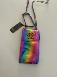 Sharif Legacy RAINBOW Pearlized Leather Crossbody Bag - Picture 1 of 13