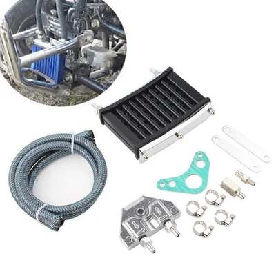 Oil Cooler Cooling Radiator For 125cc 140cc 150cc Motor Dirt Pit Bike ATV Black - Image 1 of 4