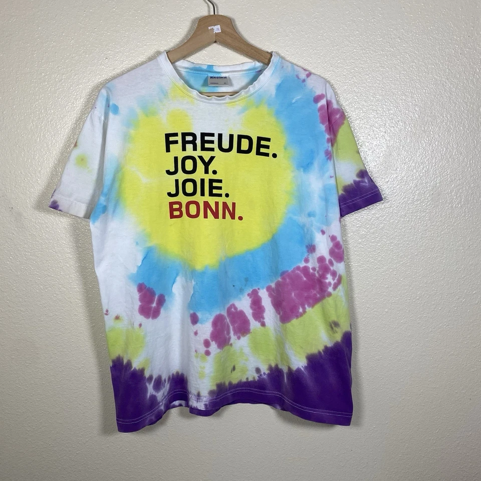 Camiseta vintage años 90 Bonn Alemania Tie Dye City XL  Foto 1 de 4