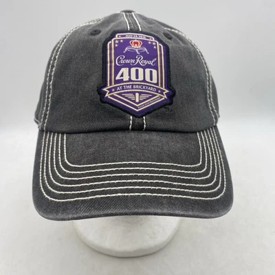 New Brickyard 400 Hat Cap Strapback NASCAR Crown Royal 2016 Black Purple Limited - Image 1 of 4