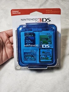 Nintendo Ds 3DS Compact Game Case- Clear Blue- Stores 16 Game Cards - BRAND NEW - Picture 1 of 5