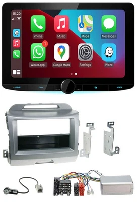 Kenwood Lenkrad USB DAB Bluetooth Autoradio für Kia Sportage 3 2010-15 silber - Bild 1 von 4