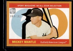 2021 Topps X Mantle Collection 1960 Topps All-Star Orange #064/150 Yankees - Picture 1 of 2