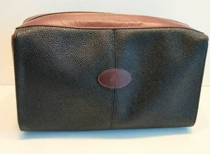 Bolso sin asas de cuero Mulberry para hombre segundo bolso negro x marrón oscuro - Imagen 1 de 9