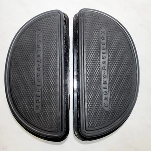 Harley OEM 1986-21 Touring Softail Dyna Passenger Half Moon Floor Foot Boards - Foto 1 di 13