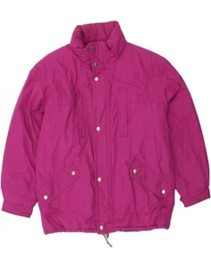 FILA Womens Hooded Padded Jacket IT 52 2XL Pink Polyester DB14 - Picture 1 of 3
