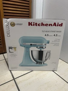 KitchenAid DELUXE 4,5 qt Cabezal Inclinable Soporte Mezclador KSM97MI Agua Mineral - NUEVO - Imagen 1 de 3