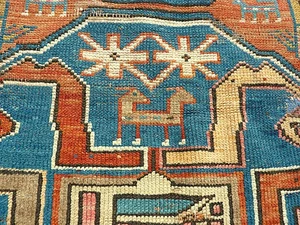 antiker, kaukasischer Teppich - antique caucasian rug - Cloudband kazak - Bild 1 von 21