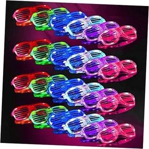 20Pack Light Up Glasses Party Supplies 6 Color LED Glow Glasses,LED Sunglasses - Picture 1 of 7