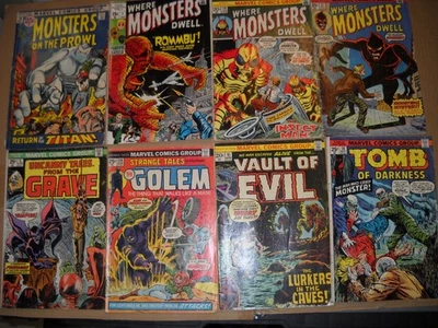 8 Marvel Bronze Horror Monsters Prowl Vault Grave Fear Combine 10 Books /$5.00! - Image 1 of 4
