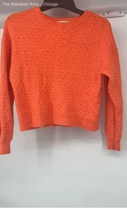 Alice + Olivia Womens Orange Wool Blend Long Sleeve Pullover Sweater No Size - Picture 1 of 6