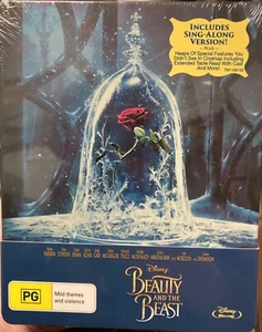 Beauty and the Beast Steelbook Blu-Ray NEW Sealed 2017 Disney Emma Watson - Picture 1 of 2